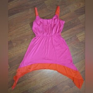 Ladies Pink & Orange Dress